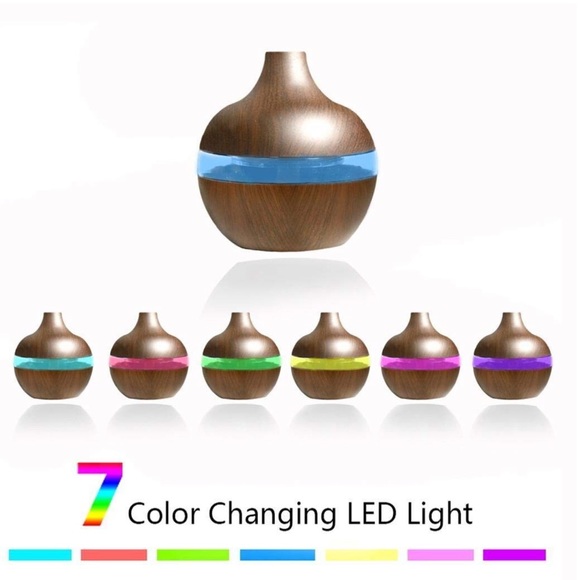 Wood Grain Diffuser/Air Humidifier Night Light - Picture 1 of 2